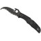 Spyderco 2024 Spyderco Matriarch 2 Lightweight Black Emerson Opener/Black Blade Serrated SPY-C12SBBK2W - alternate 3